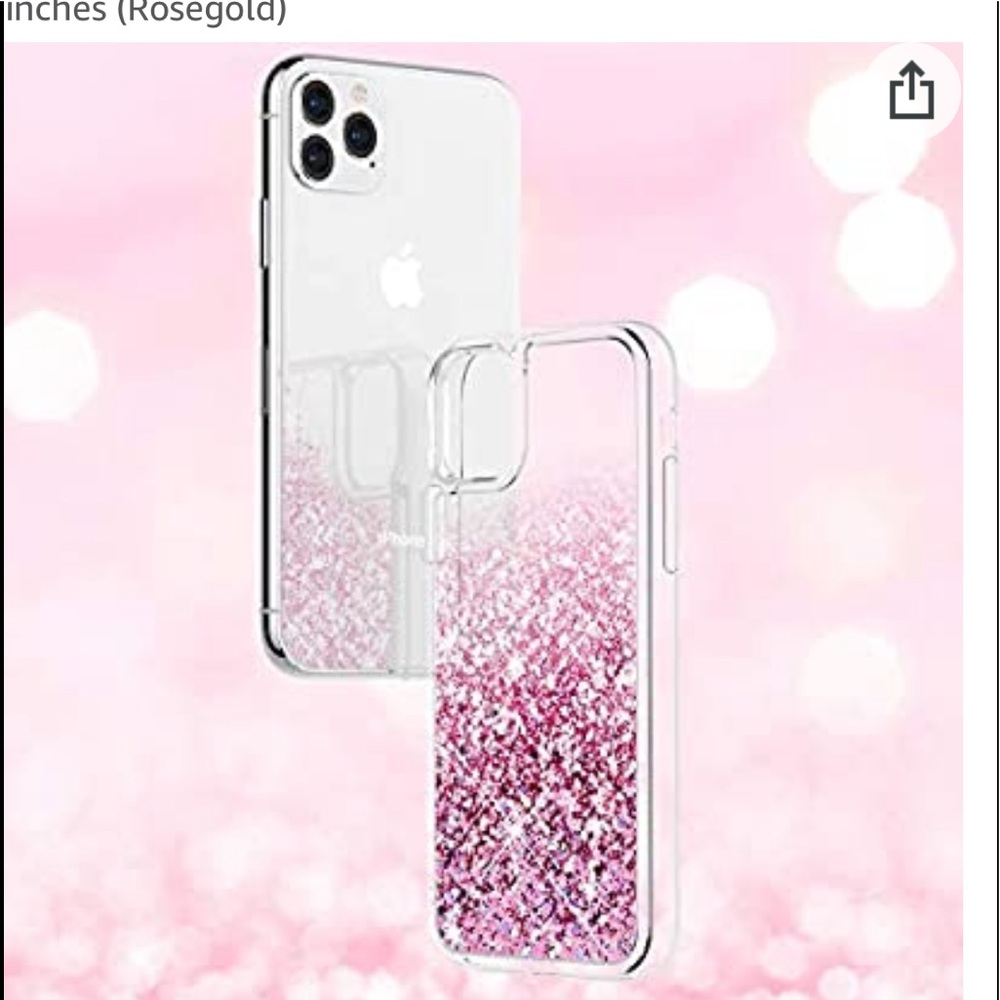 COPY - 📱iphone 11 pro max Free Flowing Pink Sparkle Case